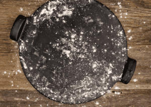 seasoning a pizza stone
