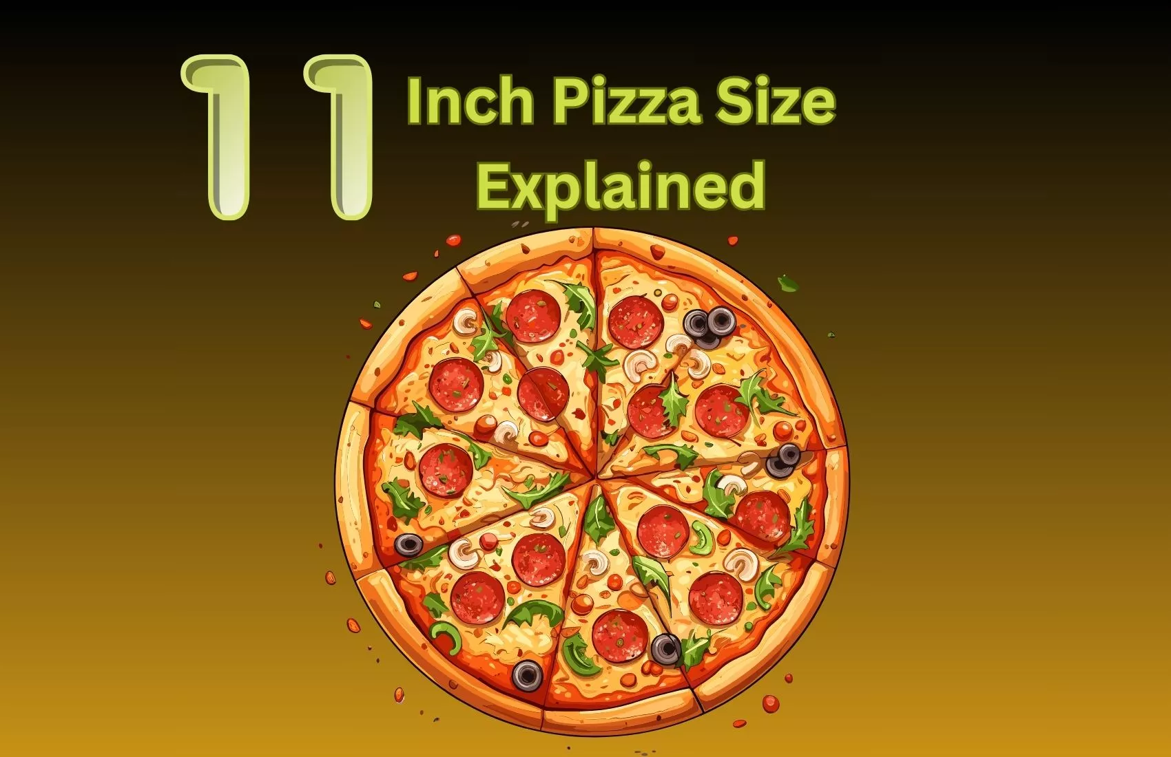 How Big Is 11 Inch Pizza And It Feeds How Many 